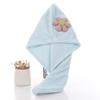 New flower coral fleece dry hair cap, cute absorbent women's bag head towel, bath cap thickened dry hair towel