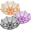 1 Pcs Creative Design Halloween Fruit Tray Practical Spider Web Snack Platter Festival Party Candy Tray Home Decorative Goods