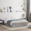 VidaXL Bed Frame with Drawers Sonoma Grey 150x200 Cm Engineered Wood, Bed, Storage Bed, Double Bed Frame, Bed 3207271