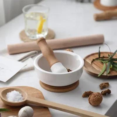 

BEPAN Household ceramic pepper grinder pepper masher grinder food grinder mortar and pestle
