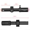 FIRE WOLF HD 1-6X24 IR Compact Hunting Scope Tactical Scope Glass Etched Crosshair Wide Field Optical Sight