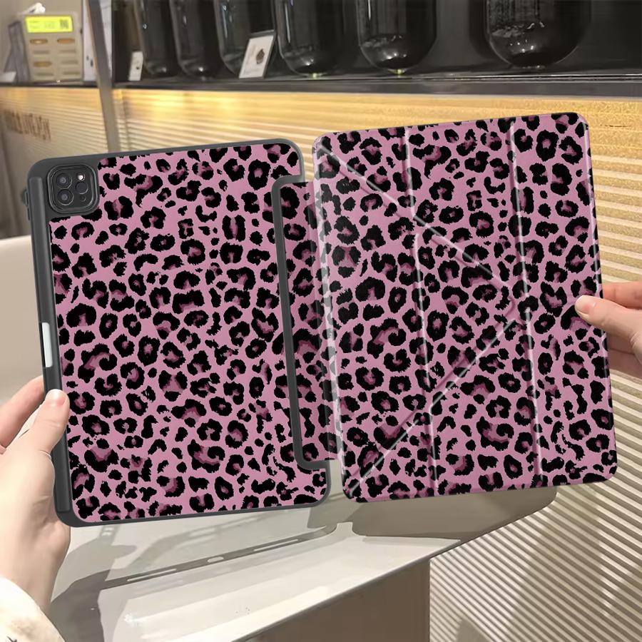 

Leopard Print Art Tablet Case For iPad Pro 11th 10th 9th 8th 7th 12.9inch Air 4 5 M3 M2 1 2 M4 11inch Pro 2025 Mini 6 7 Holder iPad Mini 6 8.3
