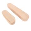 2Pcs Double Side Grooved Sewing Press Block Solid Heavy Wood Seam Presser  Clothes Tailoring