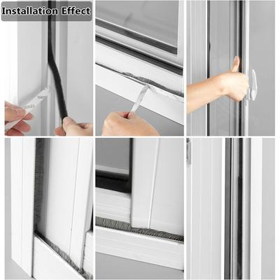 5m Home Wall Brush Tape Door Strip Gadgets Sealing Strip Door And Window Seal Pile Weatherstrip Self Adhesive