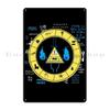Gravity Gravity Falls Reality is an Illusion bill cipher spell Zodiac Metal Living Room Painting Wall Decor Tin Sign Poster