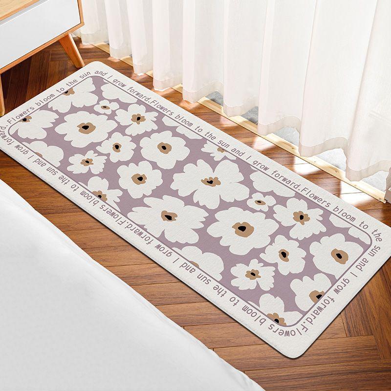 Household Carpet Door Mat Non-slip Foot Mat Bedroom Bedside Blanket Living Room Sofa Coffee Table Bathroom Toilet Floor Mat