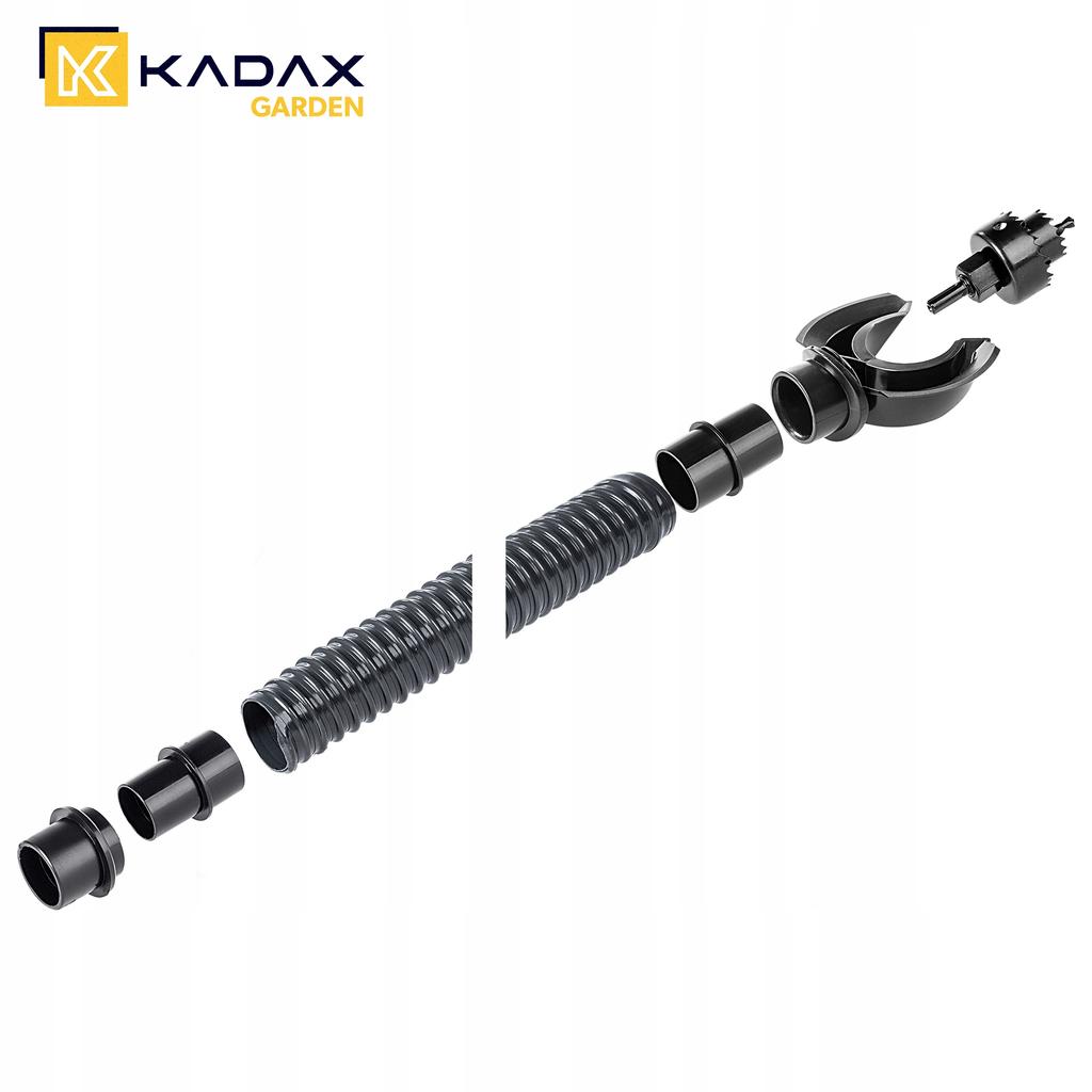 KADAX Réservoir d'Eau de Pluie 265L Eau de Pluie Tonneau Conteneur Kit Avec Robinet