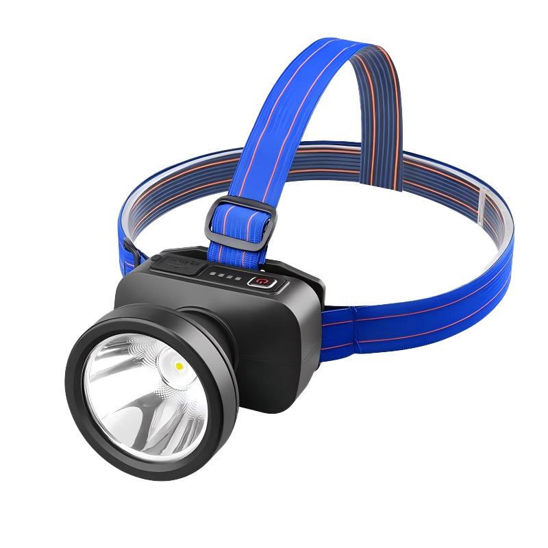 LED Waterproof Headlamp for Night Riding, Fishing, and Work - USB Rechargeable, Multifunctional