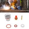 Welding Cup Kit Fit for WP 17 18 26 Torch Glass Gas Lens Ceramic Gasket Brass Collet Silicone Rings 1Celsius16 Inch 1.6mm