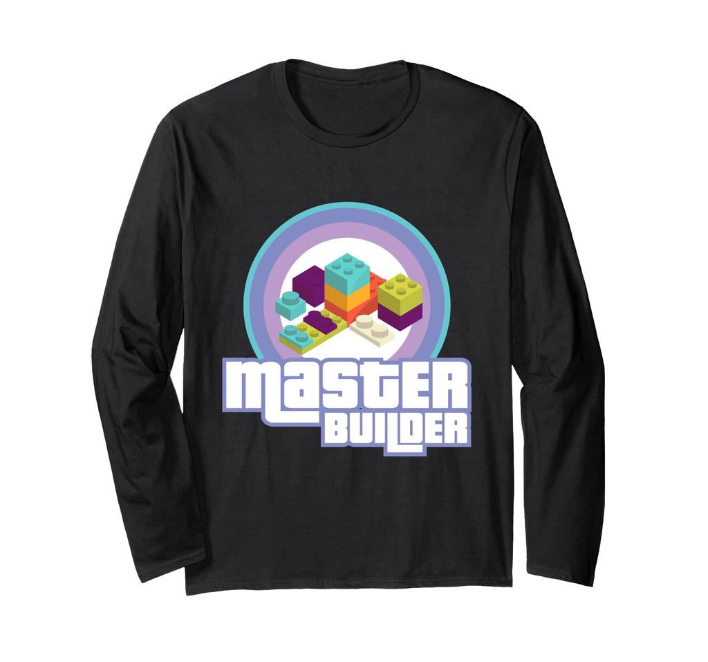Building Blocks I Brick Builder I Master Builder Long Sleeve T-Shirt