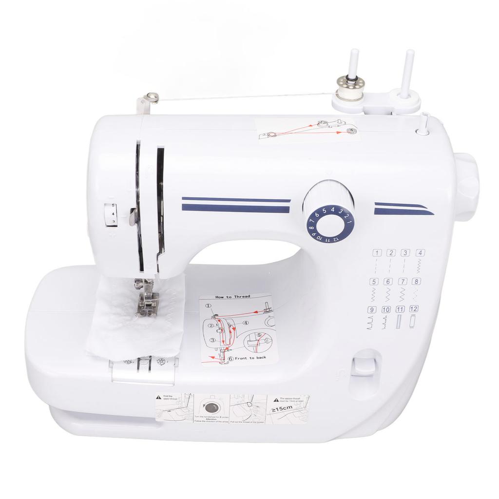 Mini šicí stroj 12 stehů Multifunkční elektrický stolní šicí stroj pro domácí použití