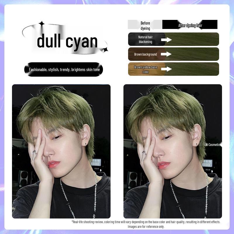 Men's Milk Tea Gray No-Bleach Hair Dye Cream