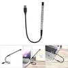 USB LED Reading Light Black Metal Flexible Book Lamp 5V 10 LED Portable Mini Night Light for Laptop Computer Notebook Desk