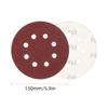 50Pcs Sanding Discs 5.9 Inch 150mm 8 Holes 2401801208060 Grit Sandpaper for Random Orbital