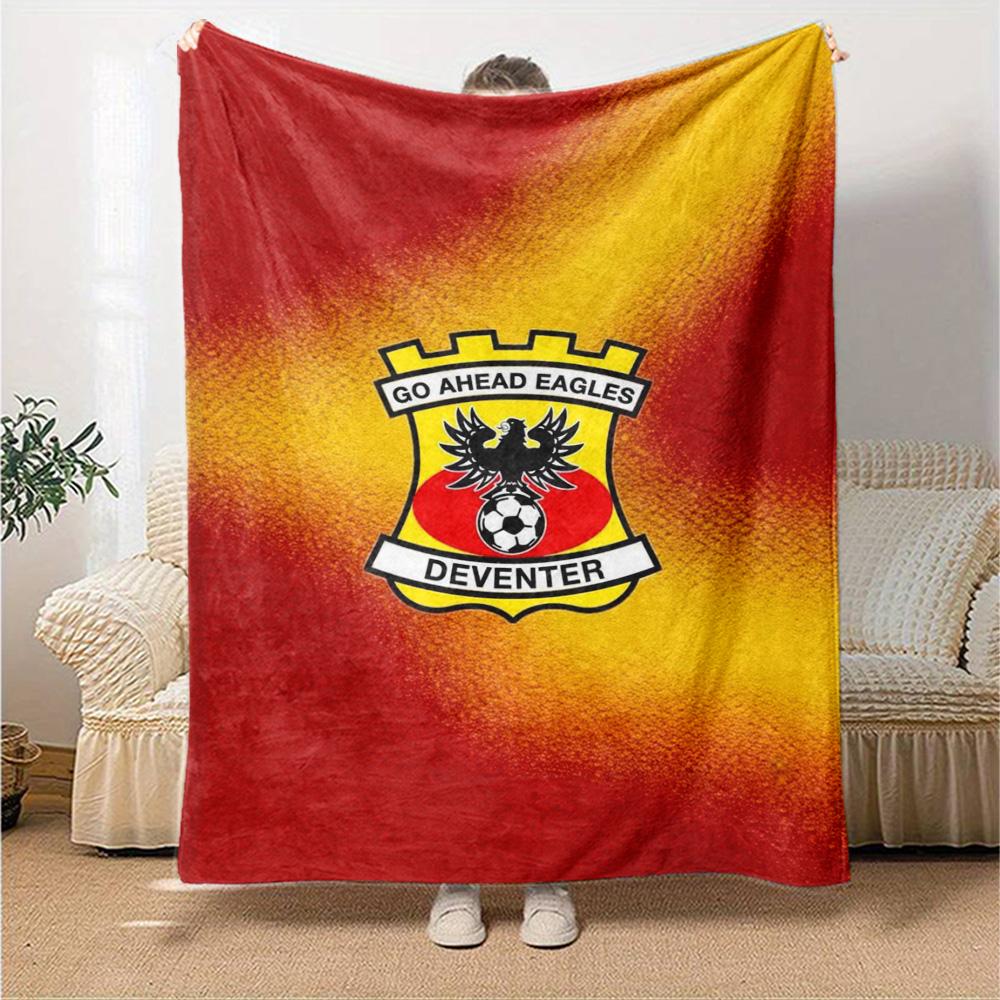 Go Ahead Eagles Print Flanelldecke Hohe Qualität Warm Bequem Decke für Alle Jahreszeiten Perfekt für Geschenke Heimdekoration