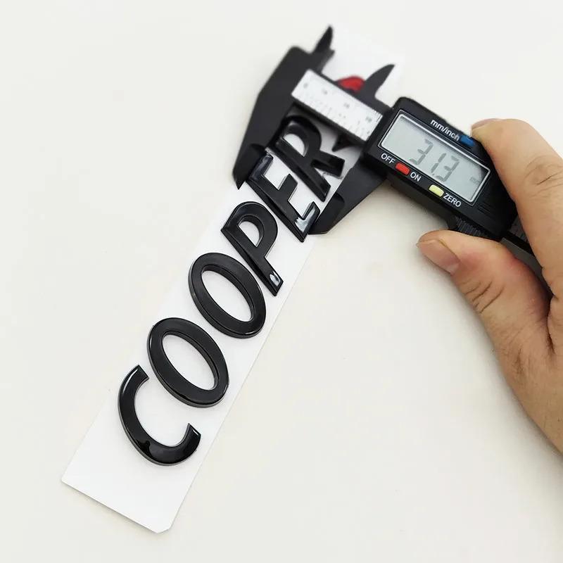 3D ABS Cooper S Písmena Logo Znak Odznak Auto Zadní Kufr Samolepky Pro MINI R55 R56 F56 R50 R52 F55 JCW R53 Příslušenství