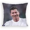 Robert Lewandowski Pillow Case Antidustmite Pillowcase Invisible Zipper Silky Sofa Cushion Cover for Bedroom
