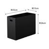 Yamazaki Tower Storage Box with Extra Box for W15 x D35 x with Storage 1970 Lid, Carts, Large, Black, H26cm, Casters, Space-Saving Cart,