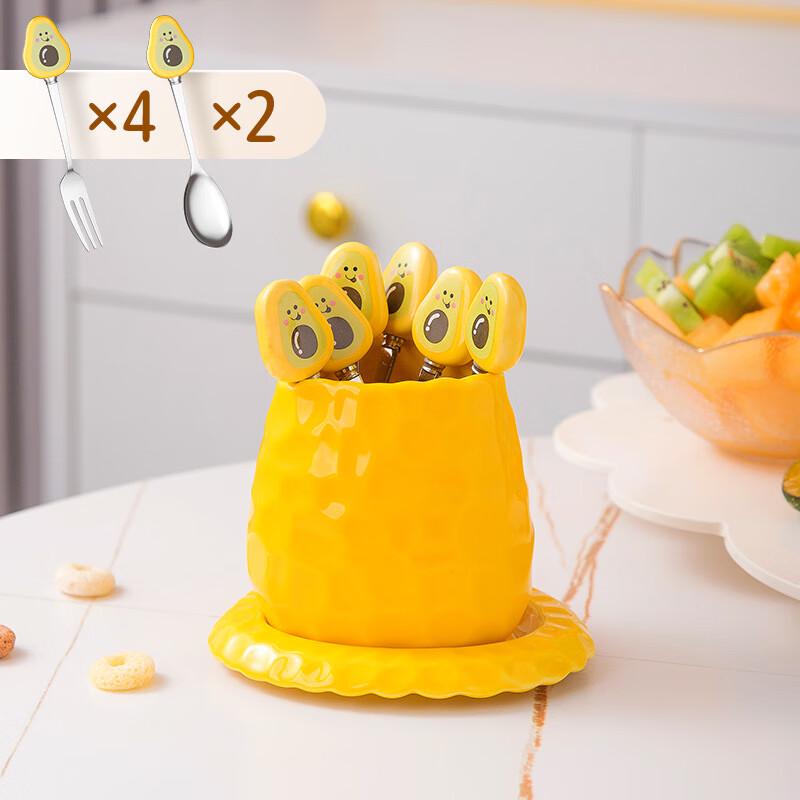 LISM Fruit Fork and Storage Jar Set