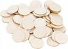 Wooden scrapbook plywood circles 50pcs Wheel for painting and decorating 5cm