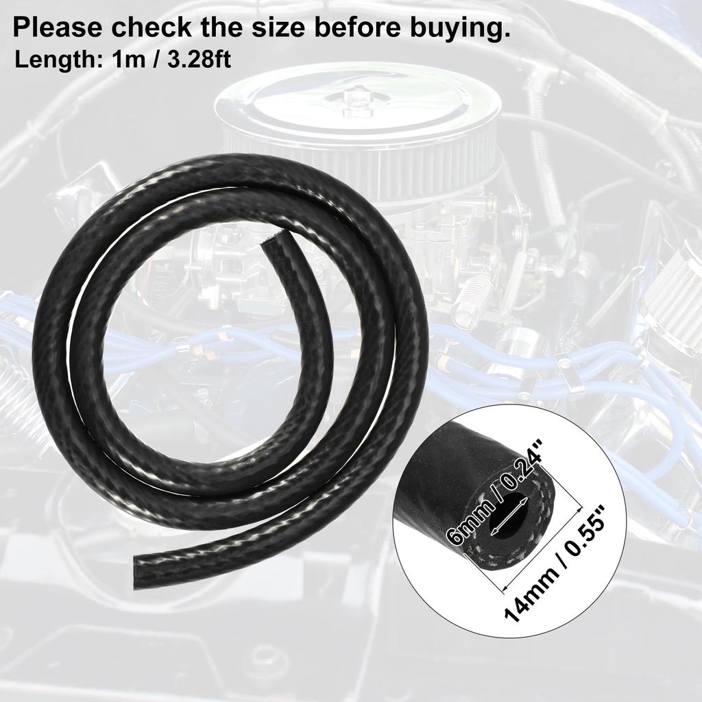 X AUTOHAUX Mangueira de Linha de Vácuo de Silicone, Mangueira Resistente ao Calor, Mangueira de Vácuo, Vácuo de Silicone