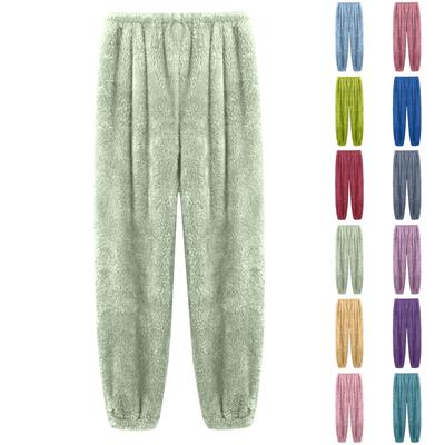 Damen Plüsch Karottenhose Modische Damen