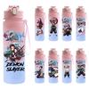 750Ml Water Bottle Anime Cartoon Demon Slayer Printed Large Capacity Drinking Cup Portable Outdoor Sports Water Cup Children Kid Gift