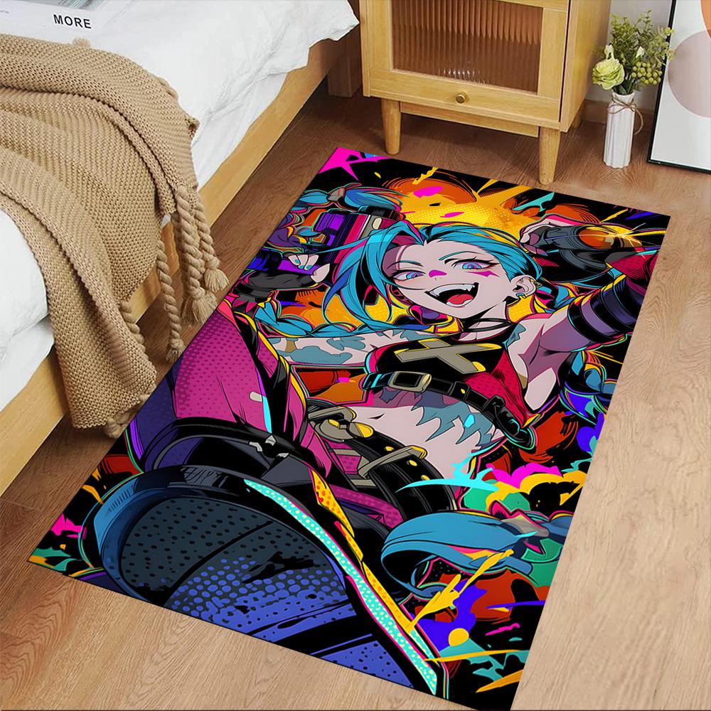 Cyberpunk Warrior Area Rug Suitable for Study Room Outdoor Decorate Room Hallway Anti-slip Rug Decorate Offices Perfect Gift for Friends & Family