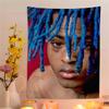 Hip Hop ZXXXTentacion Anime Tapestry Cheap Hippie Wall Hanging Bohemian Wall Tapestries Mandala Home Decor