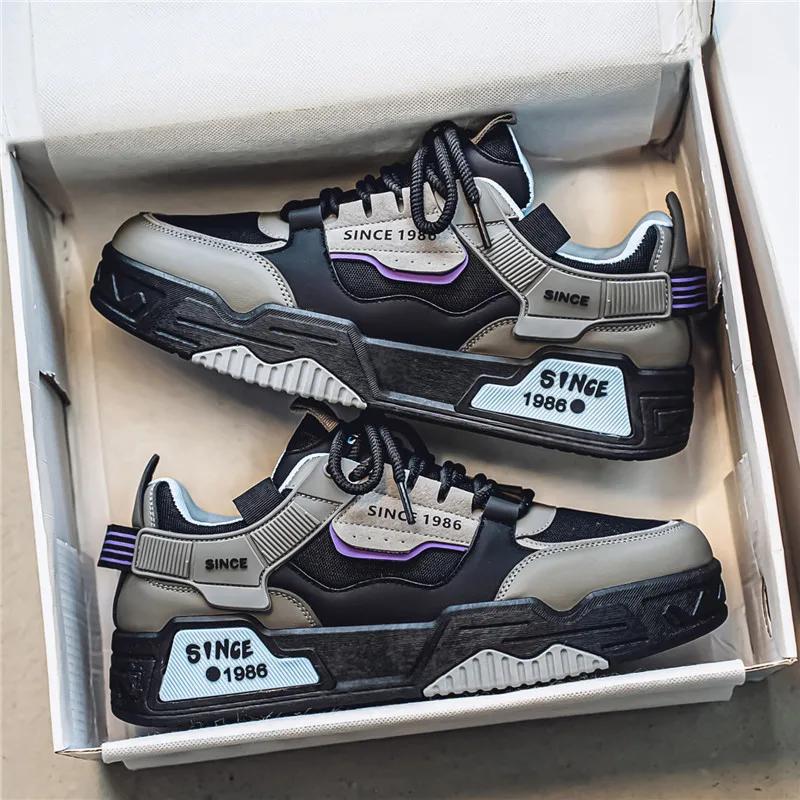 2025 New Men‘s Sneakers Fashion High Top Casual Shoes Light Breathable Running Shoes Lace Up Platform Shoes Zapatillas De Hombre