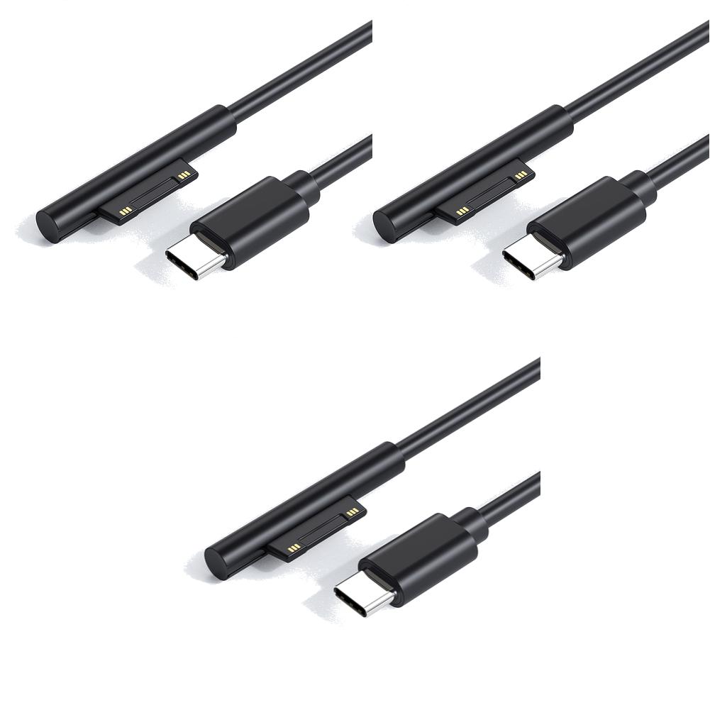 Fast Charging USB Type-C Power Supply 15V 3A PD Tablet Charger Adapter Cable Cord for Microsoft Surface Pro 7 3 4 5 6 Charger