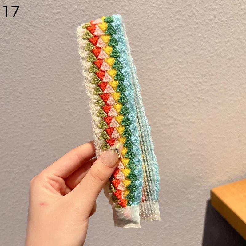 Soft and Comfortable Vintage Knitted Hair Hoops for Girls Daily Accessories