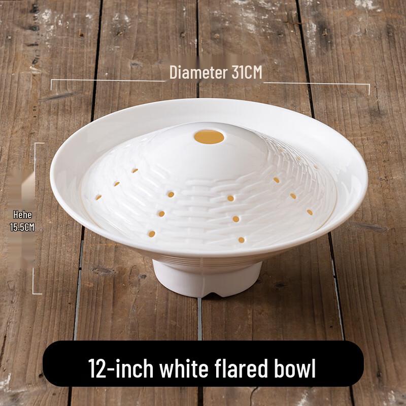Melamine Hotpot Dry Ice Serving Plate