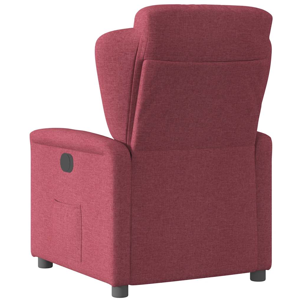 Relaxation Armchair Burgundy Fabric