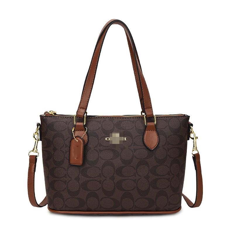 Dámská klasická taška tote a crossbody s květinovým potiskem a velkou kapacitou