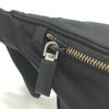 PRADA VL033 triangle plate Waist Pouch Bag body bag Nylon Black