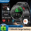 New Outdoor Smart Watch 1.7 ” 1100mAh Large Battery IP68 Waterproof LED Flashlight Bluetooth Call Sports Men Fitness Bracel