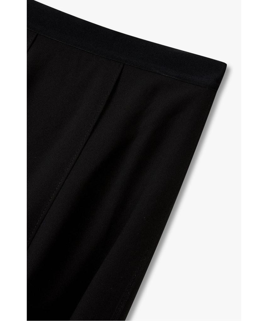Bobeu Chiffon Layered Long Skirt _Black_7156335001