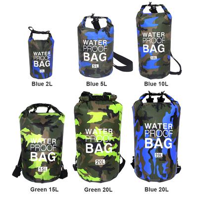 PVC Boating Water Bag Lightweight Waterproof Rafting Boating Bag Inflatable Portable Wear-resistant Foldable for Outdoor Camping