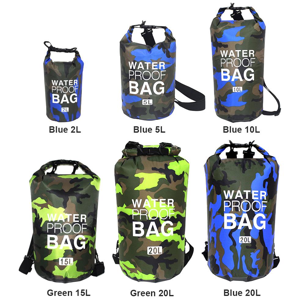 PVC Boating Water Bag Lightweight Waterproof Rafting Boating Bag Inflatable Portable Wear-resistant Foldable for Outdoor Camping