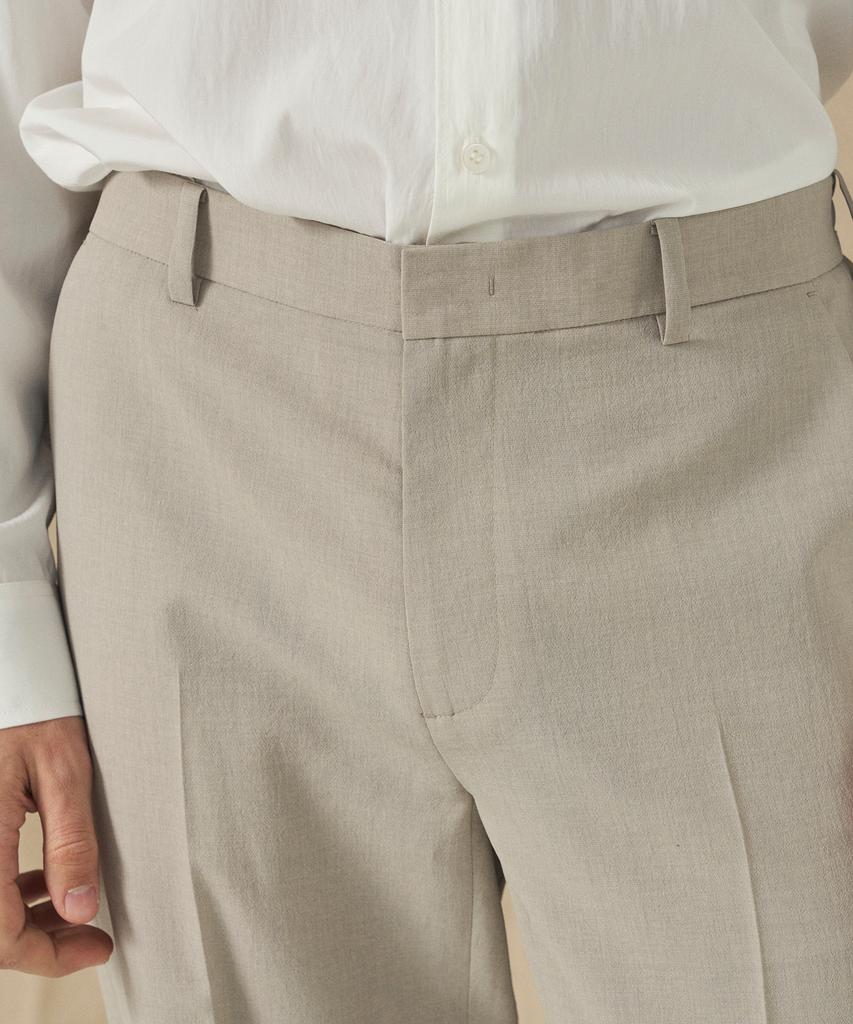210EDIT Men'S Cool Silky Cinnabar Semi-Wide Slacks_Ze2Pt120_Sbe