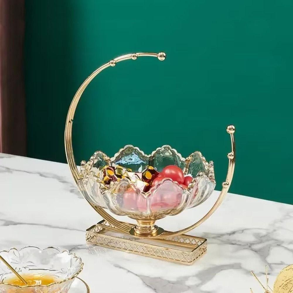 Large Capacity Flower Basket Shape Fruit Plates European Fruit Tray  Centerpiece Decoration