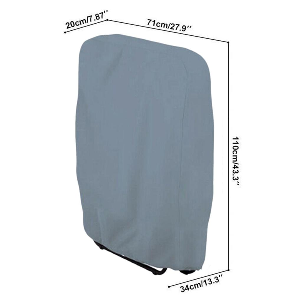 Folding Chair Cover with Storage Bag Stool Slipcover Seat Cover Durable Foldable