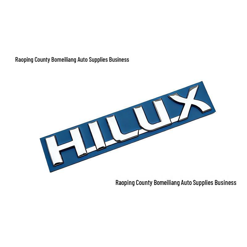 For Toyota Hilux (Old Model) Emblem: "HILLIX V6 4.0" Modified 3-Piece Rear Sticker Set