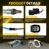 2X Up+Downstream Oxygen Sensor For 16-20 Acura ILX 2.4L L4 /15-20 Acura TLX EOOK