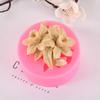 Silicone world Lilac Rose Lily Fondant Silicone Molds Handmade Soap Gypsum Cake Decorating Diy Chocolate Baking Tools 3D Mold
