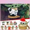 Baby Adorable Cartoon Yoda Santa Holiday Decoration Perfect For Trees Christmas
