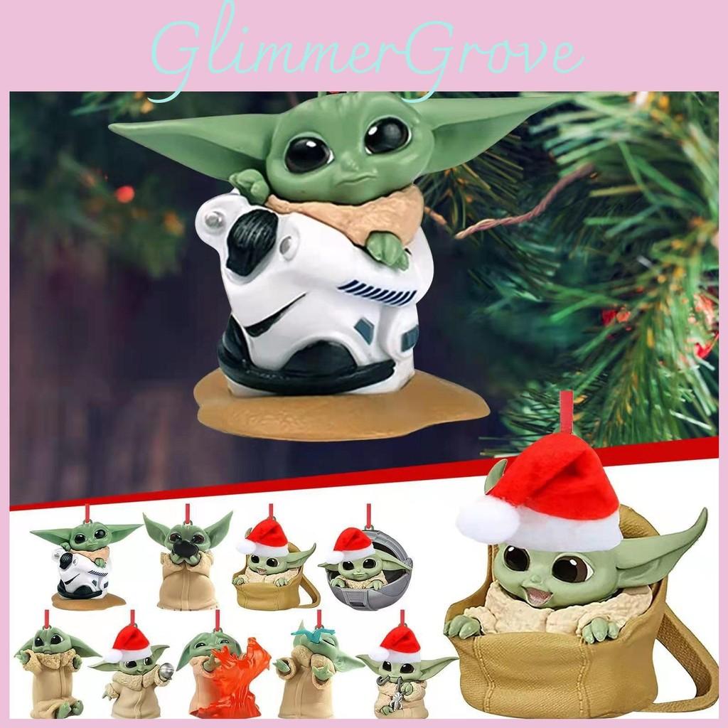 Baby Adorable Cartoon Yoda Santa Holiday Decoration Perfect For Trees Christmas