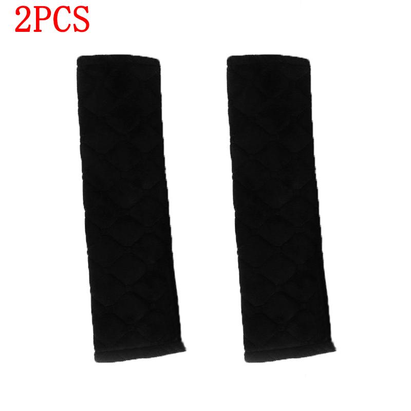 2Pcs Universal Car Seat Belt Cover Adjustable Soft Plush BackPack Strap Kids Adults Car Seat Belt Shoulder Pads Auto Accessories