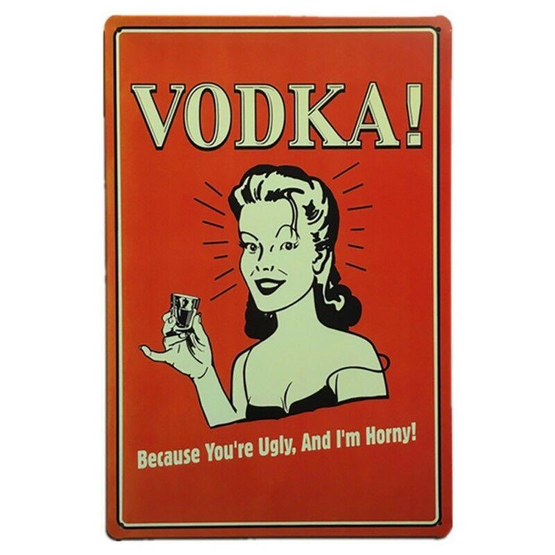 Vintage Blechschild für Garage und Bar mit zeitlosem Retro-Metallkunst-Posterdesign